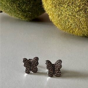 Sparkling Butterfly Earrings